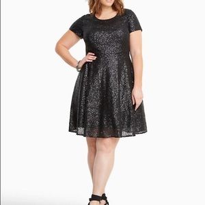TORRID Open Back Skater Dress & Belt